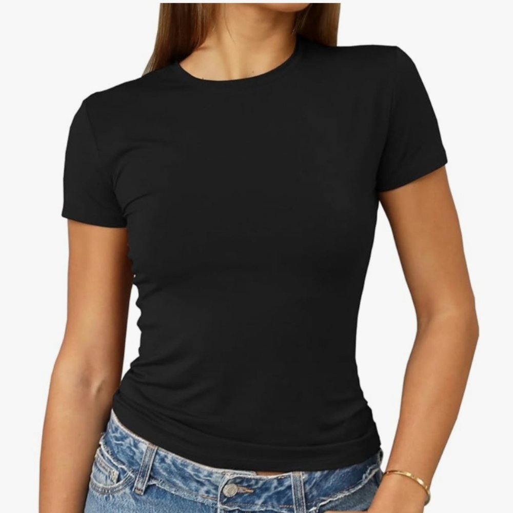 Slim Fit Black Women's T-Shirt NWT
